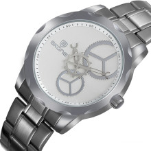 SKONE 7355 stainless steel chain black color wrist watch